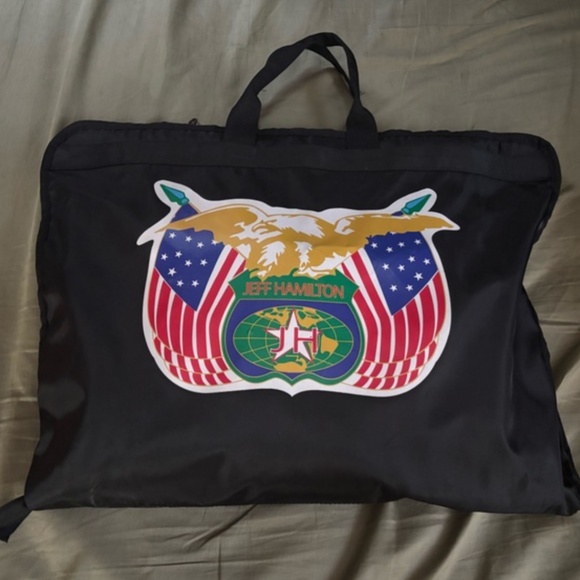 Jeff Hamilton limited edition leather history of Super Bowl collage jacket nfl M - Picture 5 of 6